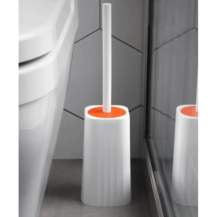 Туалетний йоржик Toilet brush з вигнутою щіткою для важкодоступних місць · Щітка чистяча для унітазу