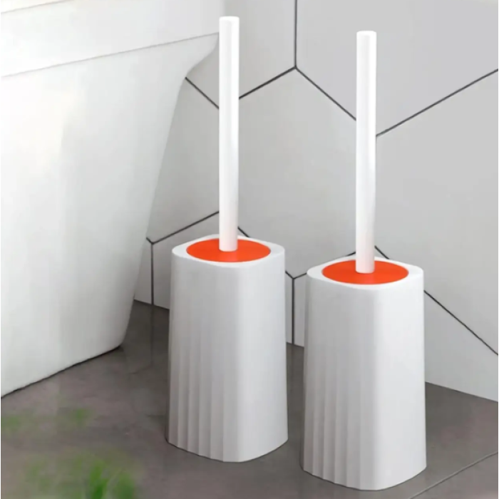 Туалетний йоржик Toilet brush з вигнутою щіткою для важкодоступних місць · Щітка чистяча для унітазу