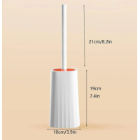 Туалетний йоржик Toilet brush з вигнутою щіткою для важкодоступних місць · Щітка чистяча для унітазу