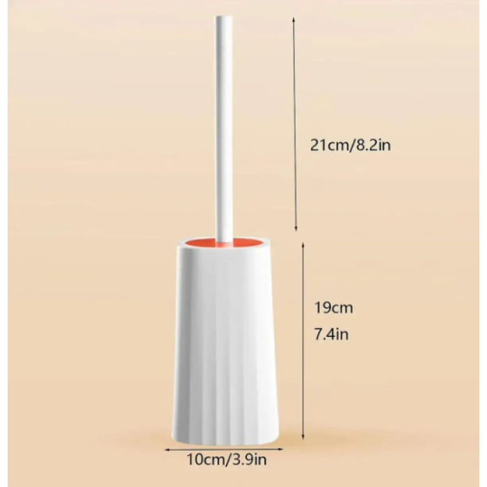 Туалетний йоржик Toilet brush з вигнутою щіткою для важкодоступних місць · Щітка чистяча для унітазу