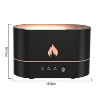 Ультразвуковий зволожувач повітря Flame Mist з ефектом полум'я