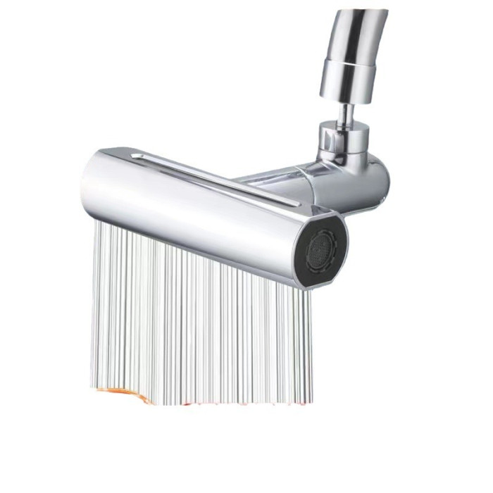 Водозберігальна насадка SHOWER HEAD на кухонний кран з широкою лійкою – розпилювачем та обертанням 360° · 4 режими струменя