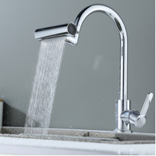 Водозберігальна насадка SHOWER HEAD на кухонний кран з широкою лійкою – розпилювачем та обертанням 360° · 4 режими струменя