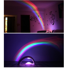 Нічник – проектор Райдуга RGB Lucky Rainbow · Світильник з проекцією веселки