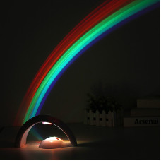 Нічник – проектор Райдуга RGB Lucky Rainbow · Світильник з проекцією веселки
