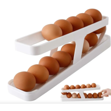 Контейнер для яєць Egg Pan · Дворівневий органайзер – підставка для зберігання яєць у холодильнику