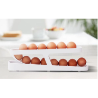 Контейнер для яєць Egg Pan · Дворівневий органайзер – підставка для зберігання яєць у холодильнику