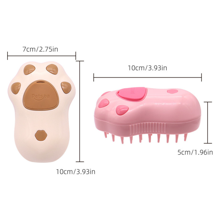 Парова щітка Cat's Paw Pet Spa для вичісування шерсті з розпилювачем · USB зарядка