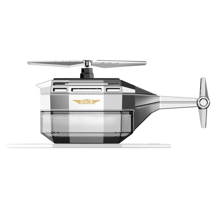 Автомобільний ароматизатор Вертоліт на сонячній батареї Drone Car Fragrance із обертанням 360°