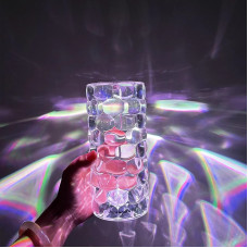 Настільна лампа - нічник Алмаз Crystal Lamp Diamond RGB · Кришталевий атмосферний світильник на акумуляторі, 16 кольорів