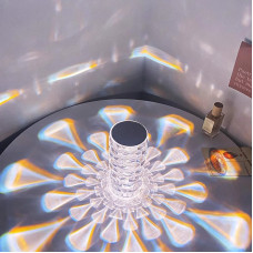 Настільна лампа - нічник Алмаз Crystal Lamp Diamond RGB · Кришталевий атмосферний світильник на акумуляторі, 16 кольорів