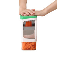 Ручна овочерізка з контейнером Genius Nicer Dicer Кухонний слайсер - терка з насадками 7 в 1