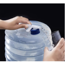 Складна каністра для води з краном, 15 л, Похідна туристична ємність-сулія для рідин