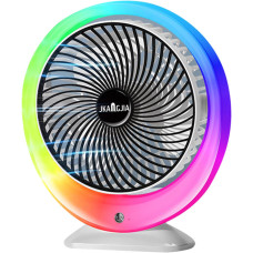 Настільний вентилятор з підсвіткою Mini fan VU-04 • Міні-вентилятор з батареєю 1200 мАг, LED-підсвіткою та 3 режимами обдування