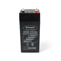 AGM акумулятор 4V 5Ah Wimpex WX 450 2023 • Свинцево-кислотний герметичний акумулятор 2023 для ДБЖ, сигналізації та сонячних систем