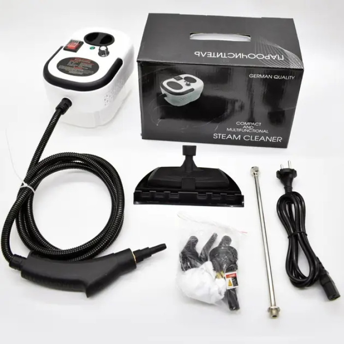 Відпарювач Steam Cleaner для дому 2500 Вт • Багатофункціональний пароочисник з насадками HX-860