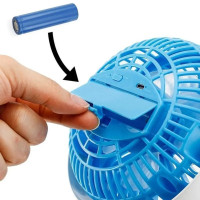 Вентилятор Міні USB з прищіпкою Mini fan LY-582 • Портативний настільний вентилятор з акумулятором і кріпленням