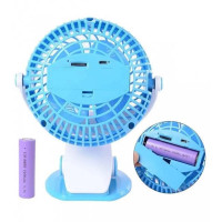 Вентилятор Міні USB з прищіпкою Mini fan LY-582 • Портативний настільний вентилятор з акумулятором і кріпленням