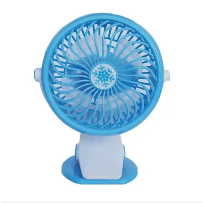 Вентилятор Міні USB з прищіпкою Mini fan LY-582 • Портативний настільний вентилятор з акумулятором і кріпленням