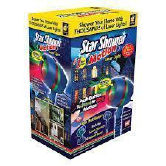 Лазерний зірковий проектор Star Shower Motion Laser Light Projector Новорічний світловий проектор для дому