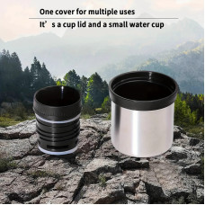 Кружка-термос Vacuum flask 970, 1400 мл · Термос nуристичний з чашкою з нержавіючої сталі