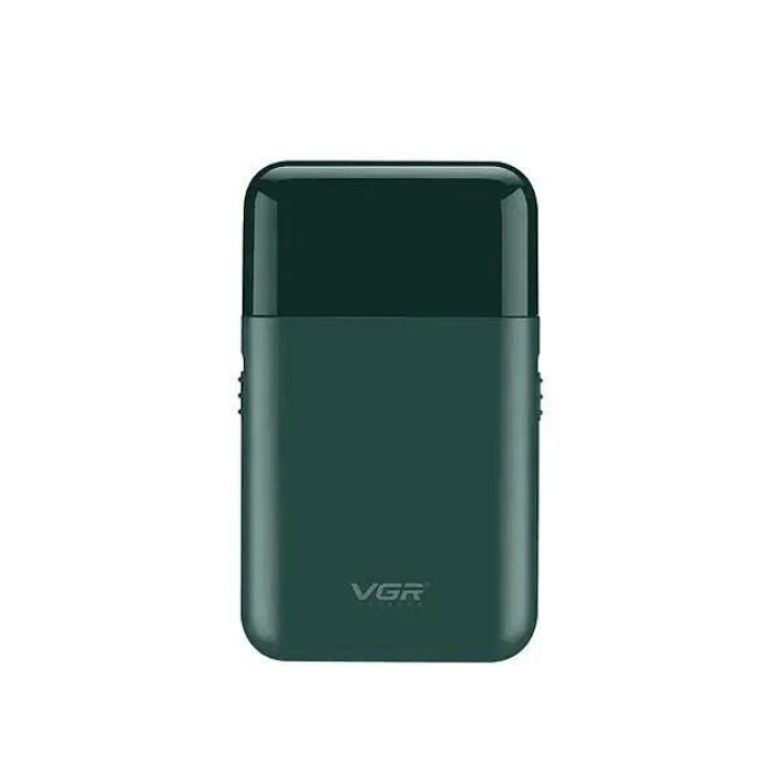 Акумуляторна міні електробритва для чоловіків VGR V 390 Green • Професійний шейвер з тримером для сухого та вологого гоління