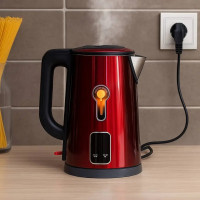Електрочайник 2,5 л Hoffmans HM-2538, Стіл корпус, швидке закипання 1800W