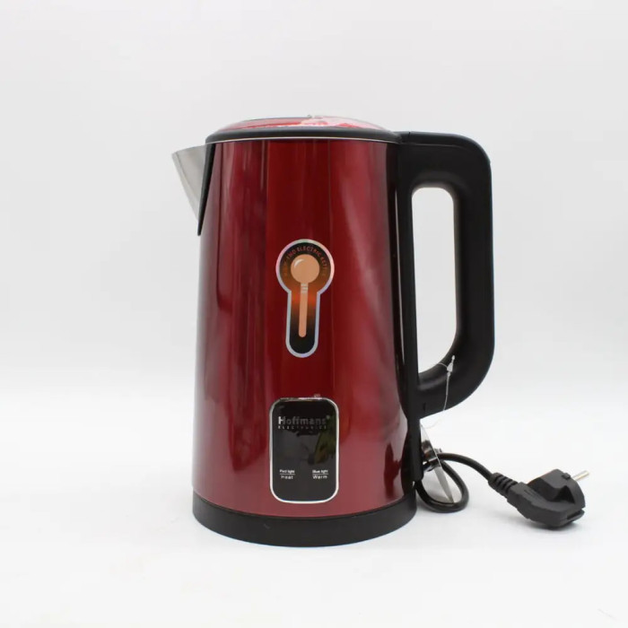 Електрочайник 2,5 л Hoffmans HM-2538, Стіл корпус, швидке закипання 1800W