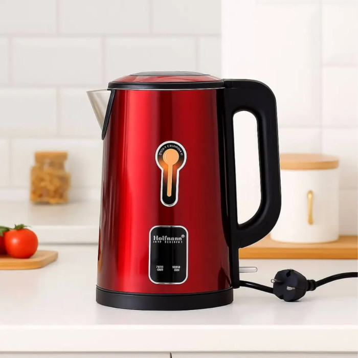 Електрочайник 2,5 л Hoffmans HM-2538, Стіл корпус, швидке закипання 1800W