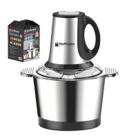 Електричний подрібнювач 1800Вт Hoffmans Electronics HM-8829 • Універсальний чоппер із металевою чашею 3,5 л