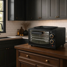 Багатофункційна міні-піч Hoffmans 12L 800W HM-748 • Багатофункційна настільна міні-піч