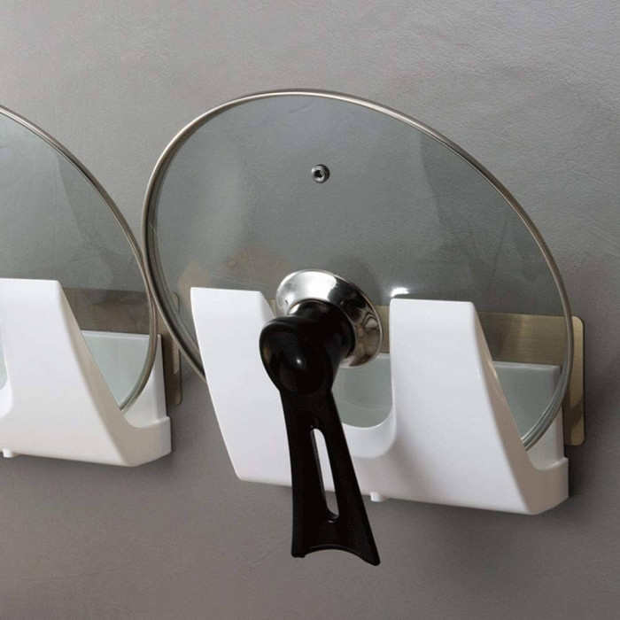 Підставка для кришок на стіну Multifunctional storage pot cover rack • Компактний настінний тримач для кришок