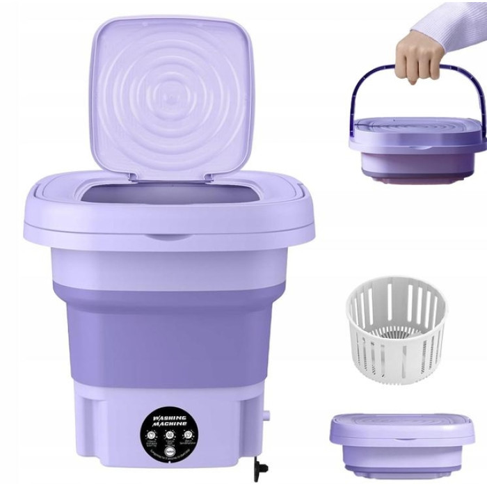 Портативна складна 6,5 літрова міні-пральна машина 643, Folding Washing Machine пральна машина