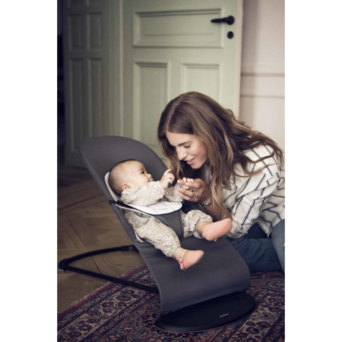 Крісло-качалка BabyBjörn Balance Soft Cotton, Ергономічне дитяче крісло-качалка