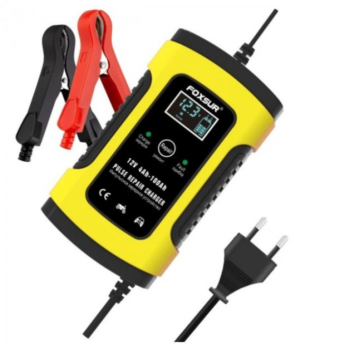 Зарядний пристрій для автомобільного акумулятора Smart Charger 12V 6A • Повністю автоматичний зарядний пристрій з 3 етапами зарядки
