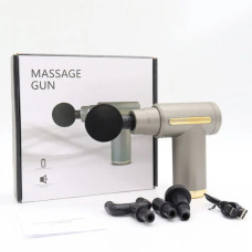 Перкусійний масажер для шиї голови та ніг Massage Gun XL-1011 • Електричний масажний пістолет