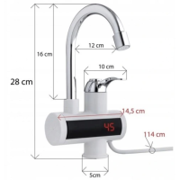 Водонагрівач WATER HEATER RX-002 • Проточний електричний водонагрівач з ЖК-дисплеєм для кухні ванної та гаража