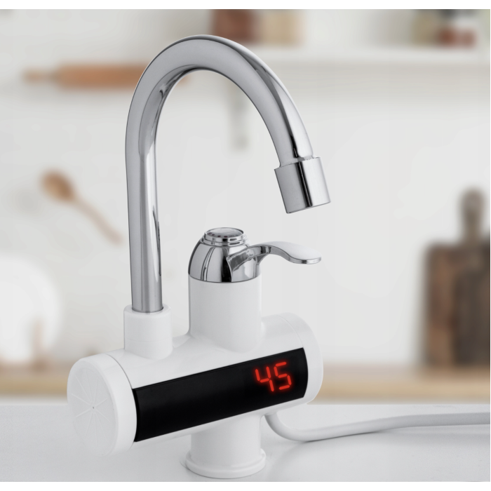 Водонагрівач WATER HEATER RX-002 • Проточний електричний водонагрівач з ЖК-дисплеєм для кухні ванної та гаража