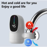 Водонагрівач WATER HEATER ZSW-D03 • Електрична насадка на кран з проточним водонагрівачем і LCD дисплеєм