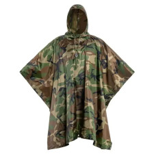 Дождевик Raincoat Камуфляж D -1 • Тактичний дощовик камуфляж плащ-намет пончо з капюшоном