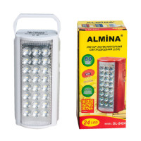 Ліхтар Almina 24 LED переносний світлодіодний з пауербанком • Портативний акумуляторний світлодіодний ліхтар-пауербанк для кемпінгу