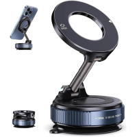 Автомобільний тримач для телефону JoyPro Magnetic Holder • Універсальний магнітний автотримач із вакуумною присоскою та обертанням 360°
