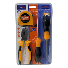 Набір інструментів для ремонту Tool Kit Set 13776-3 ∙ Міні-набір для ремонту та побутових робіт Tool Kit Set 13776-3