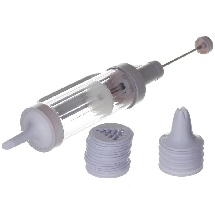 Шприц для печива та насадки для декорування Cookie Press and Cake Decorator Set ∙ Кондитерський шприц-прес із насадками для печива та крему Cake Decorator Set
