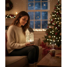 Святковий LED ліхтар XMAS WDL-24074B для дому та декору ∙ Новорічний нічник XMAS WDL-24074B
