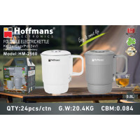 Електрочайник-кастрюля Hoffmans 0,8L 1200W HM-2560 ∙ Компактна електрокаструля Hoffmans HM-2560 для води та простих страв