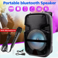 Колонка бездротова з підсвіткою та мікрофоном 6,5"∙ Bluetooth-колонка з функцією караоке 6,5"