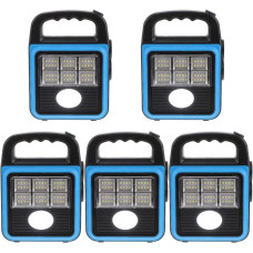 Фонарь-прожектор USB з сонячною панеллю та павербанком Solar LED light HS-8020 ∙ Світлодіодний кемпінговий ліхтар з функцією Power Bank HS-8020D