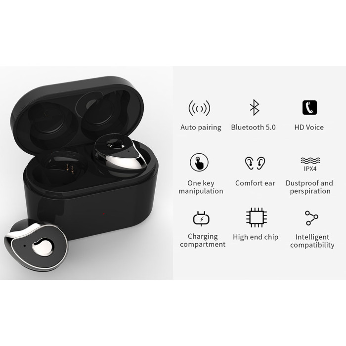 Бездротові Bluetooth-наушники MDR HBQ SE6 TWS ∙ Наушники TWS HBQ SE6 бездротові легкі кристально чистий звук