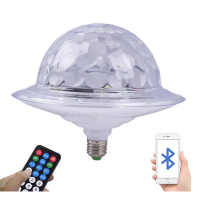 Світлодіодна обертаюча лампа RD-7202 з Bluetooth для вечірок ∙ Диско-куля з динаміком у патрон RD-7202